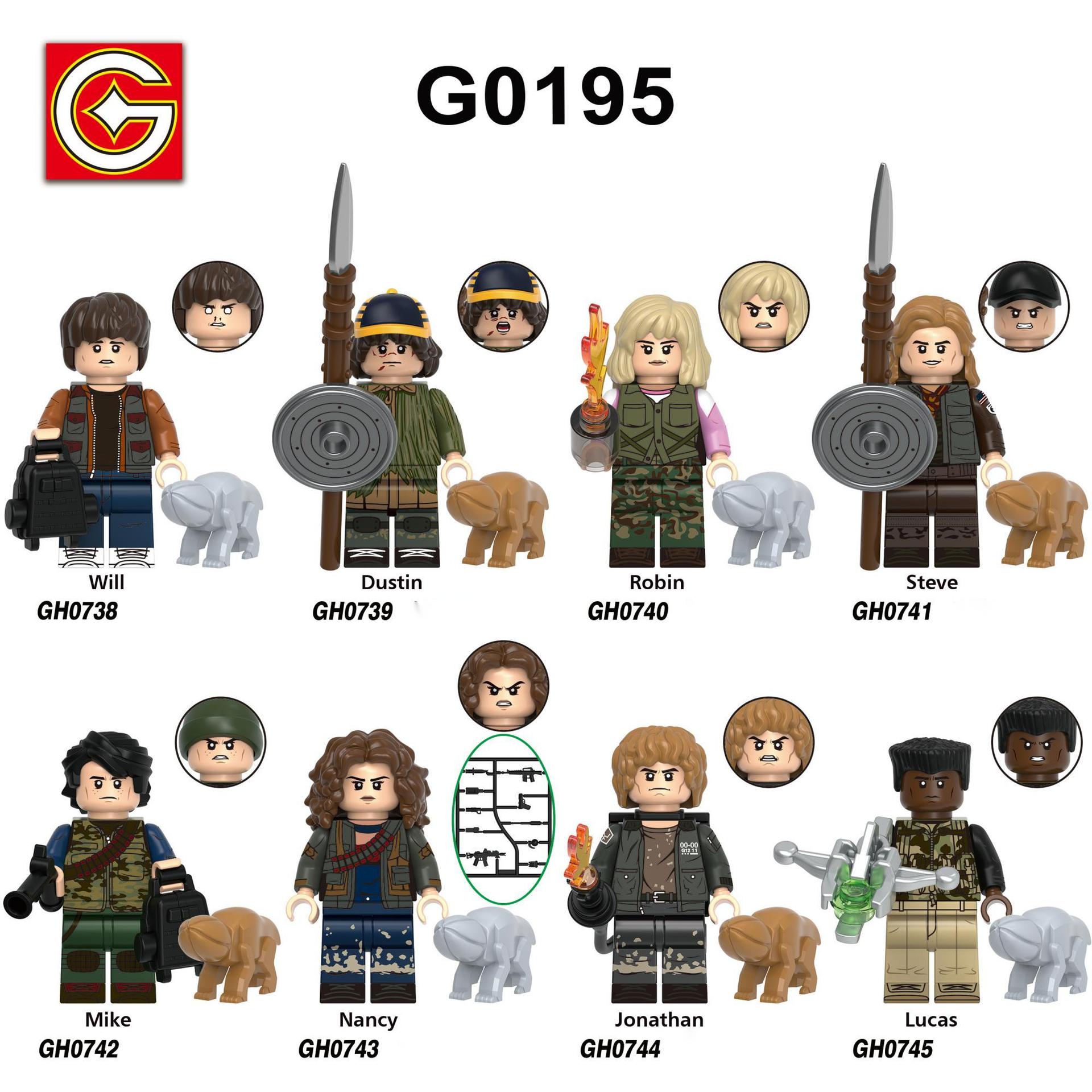 Foreign Trade Goods G0195 Strange Series Storyline Assembling Toys Building Blocks Figures Bagged Wholesale Gh0738-0745