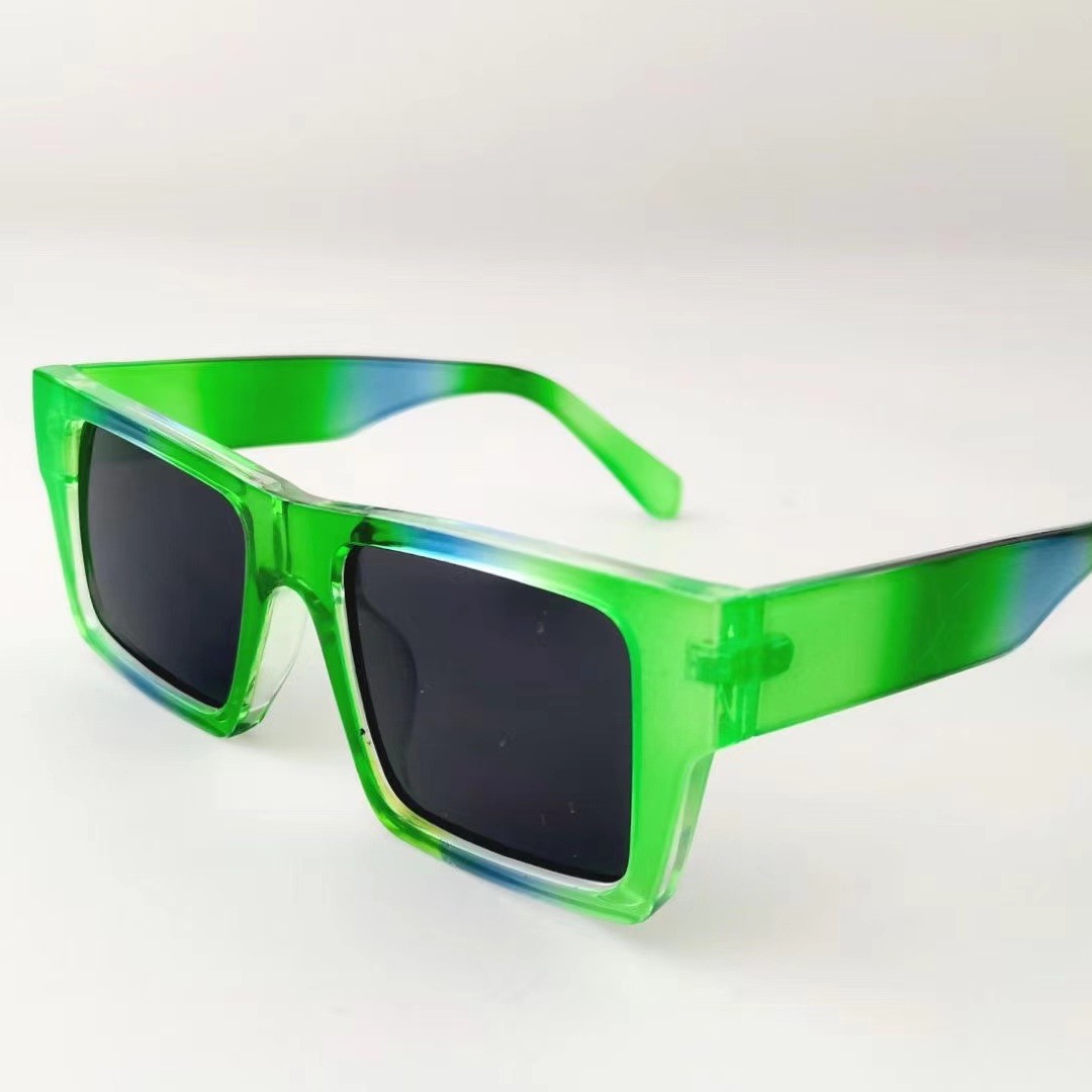 New European and American small frame square stitching sunglasses net red with plain all-match sunglasses cross-border trend supply