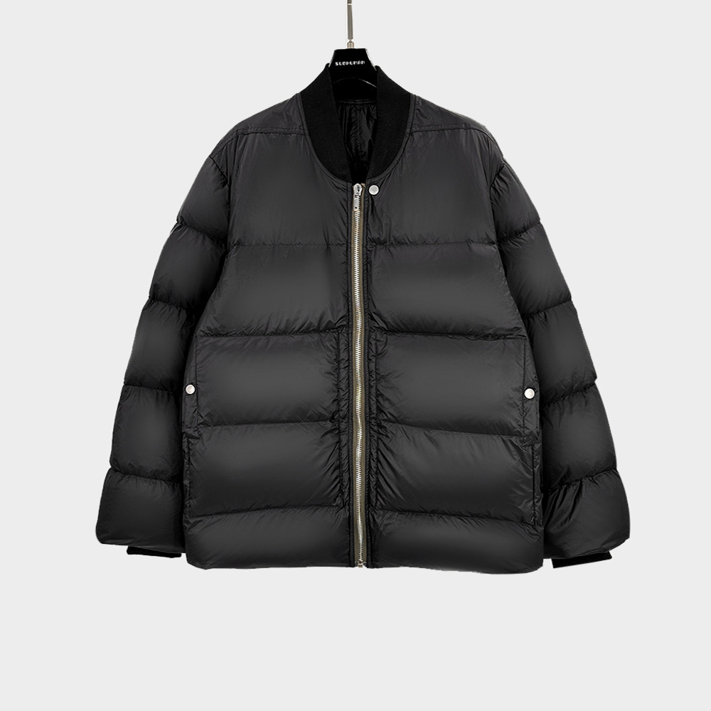 Subhuman Men's | Solid Color Zipper Warm Lightweight Loose Couple down Jacket Coat Lightweight and Warm