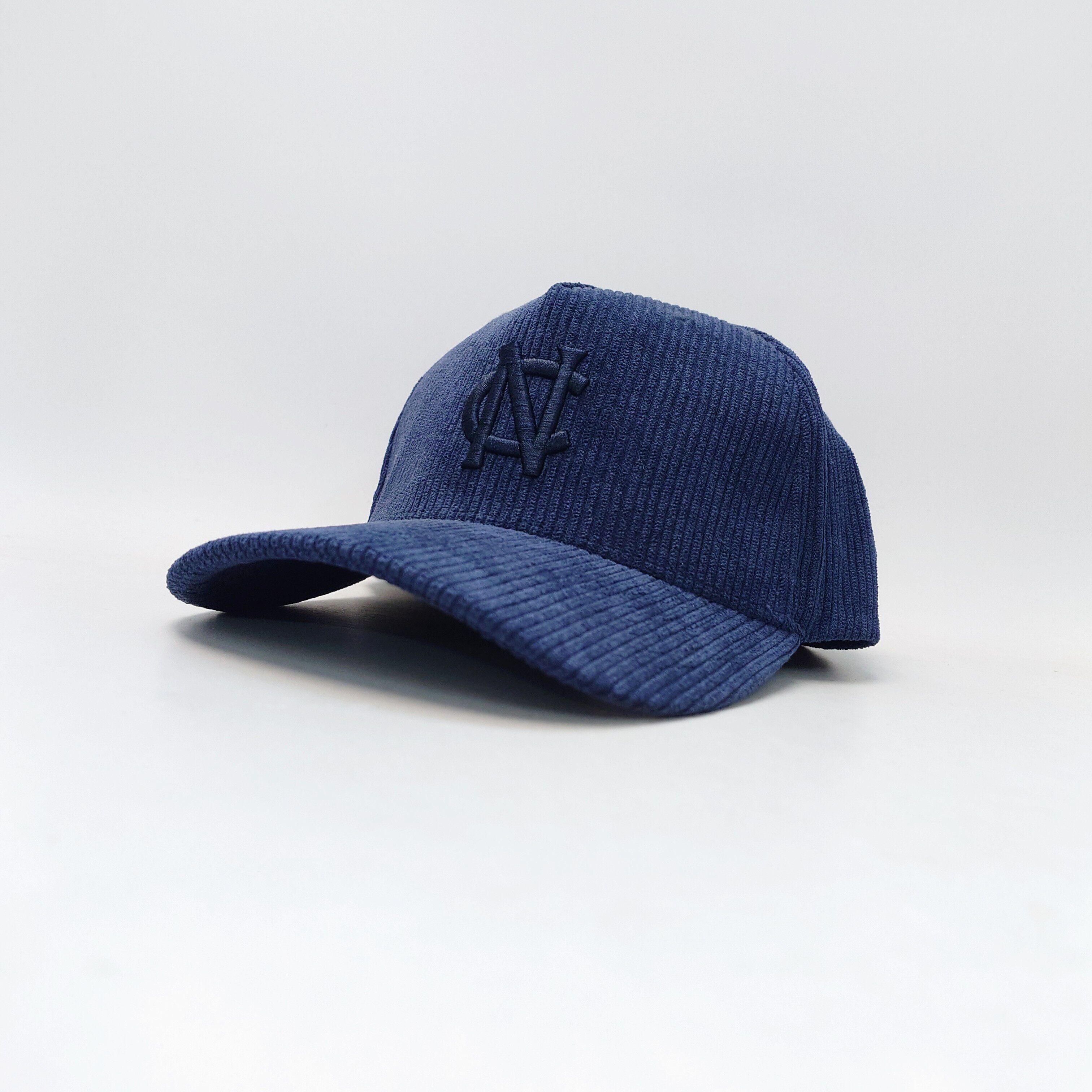 Nc Corduroy Cap Tru3Y Queensland Brand Navy Blue Striped Corduroy Baseball Cap with Curved Brim QC-foto van TAOBAO op Qualit.ly