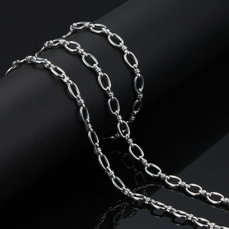 Stainless Steel Oval Clip Chain Lantern Chain Jewelry Chain DIY Necklace Bracelet Decorative Accessories Fashion Decorative Chain