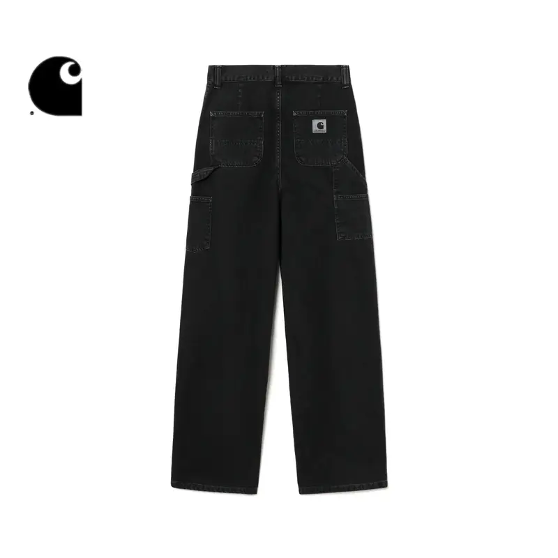 Carhartt Wip Cargo Pants Women's Early Spring New Product Classic Logo Label Stone Washed Distressed Wide Version Carhartt