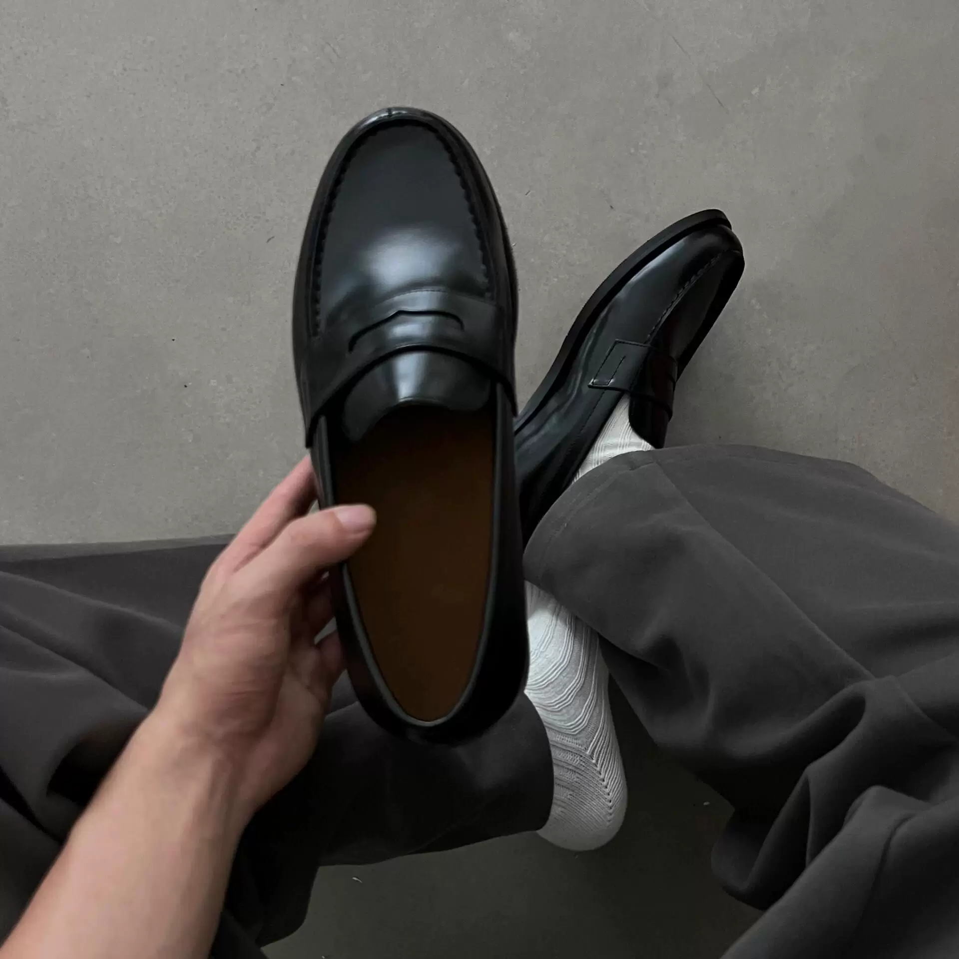 Leather shoes for men, formal attire, business, one foot off, loafers for men, commuting sleeves, commuting thick sole, height increasing, British casual shoes for men