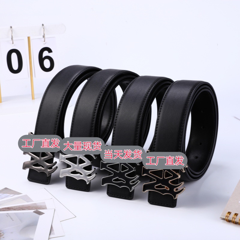 New Amr Belt American Alloy Light Luxury Style Business Casual Versatile Men's Suit Cross-Border Wholesale Denim Belt