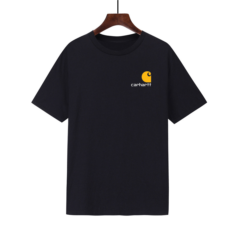 Cross-border foreign trade new men's and women's garden collar T-shirt Carhart hot painting tide brand men's casual short sleeve T-shirt cotton manufacturers wholesale