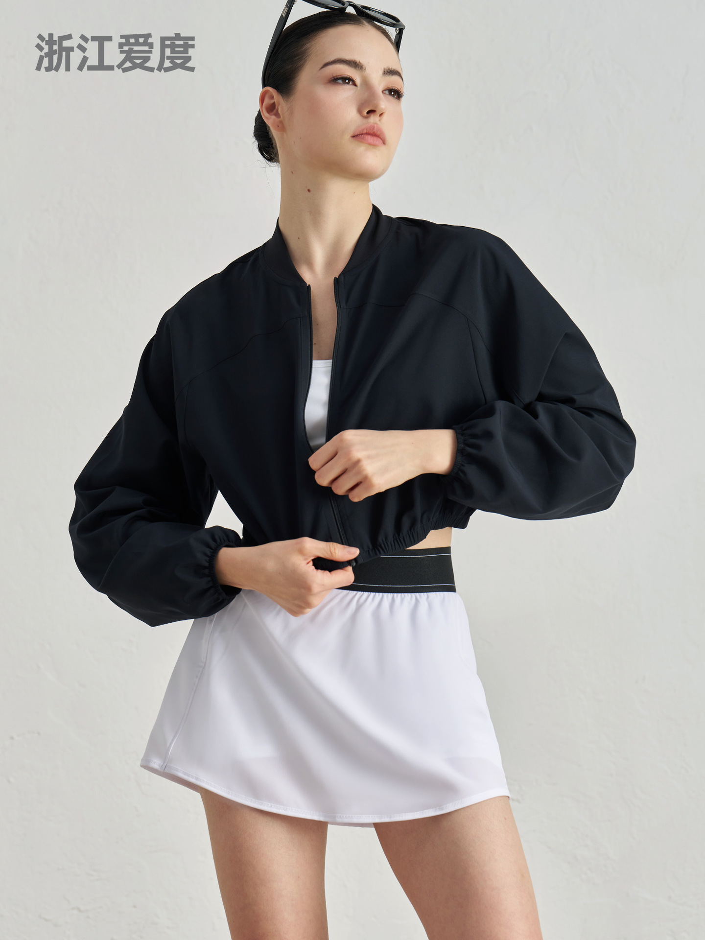 SZ Woven New Sports Jacket Lightweight Breathable Fitness Top Waist Design Outdoor Leisure Slim Yoga Clothes