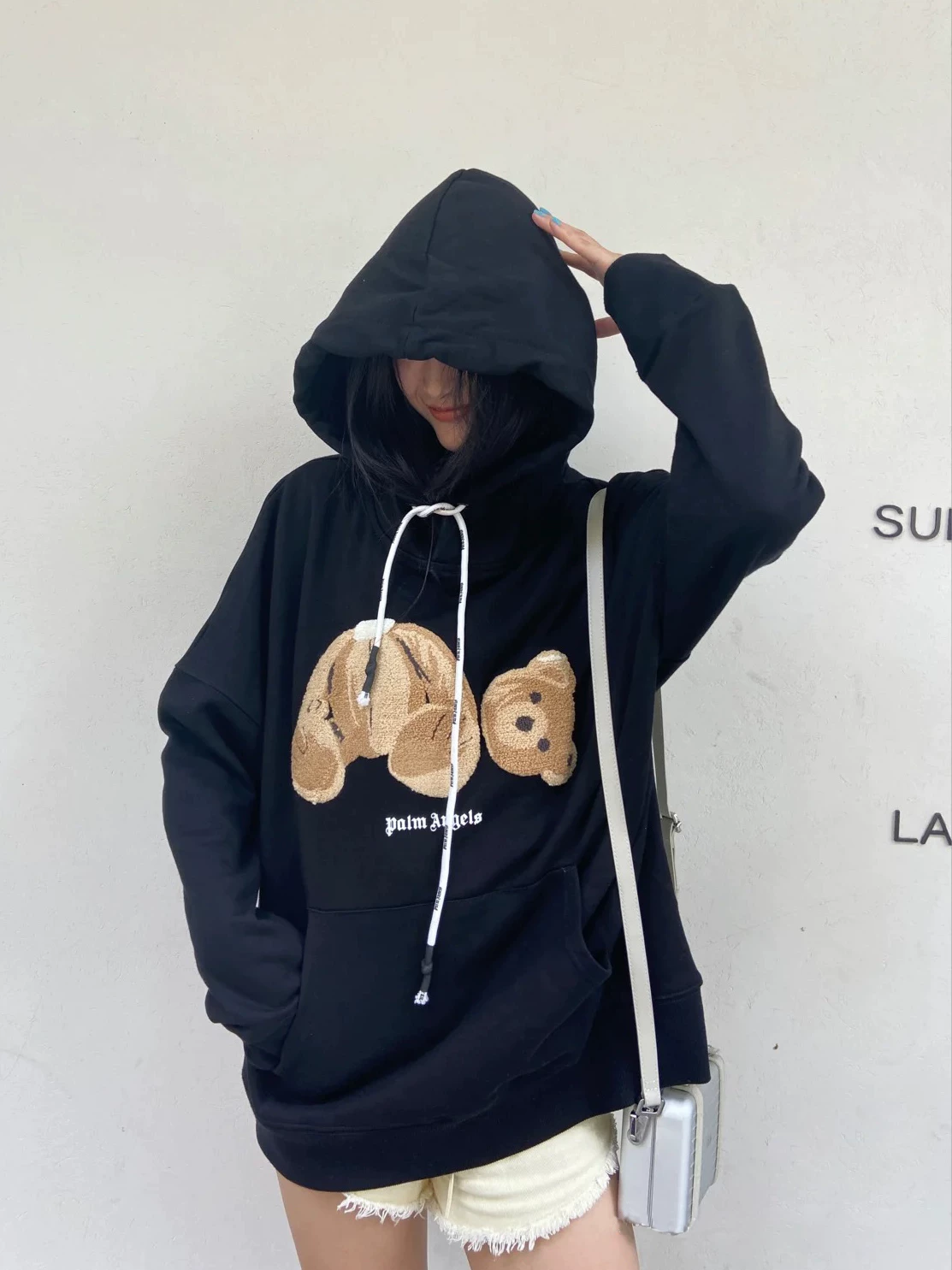 Correct Version Palm Palm Angel Sweatshirt Angels Broken Bear Teddy Bear Hoodie Long-Sleeved Men's and Women's Trendy Brand QC-Foto von TAOBAO auf Qualit.ly