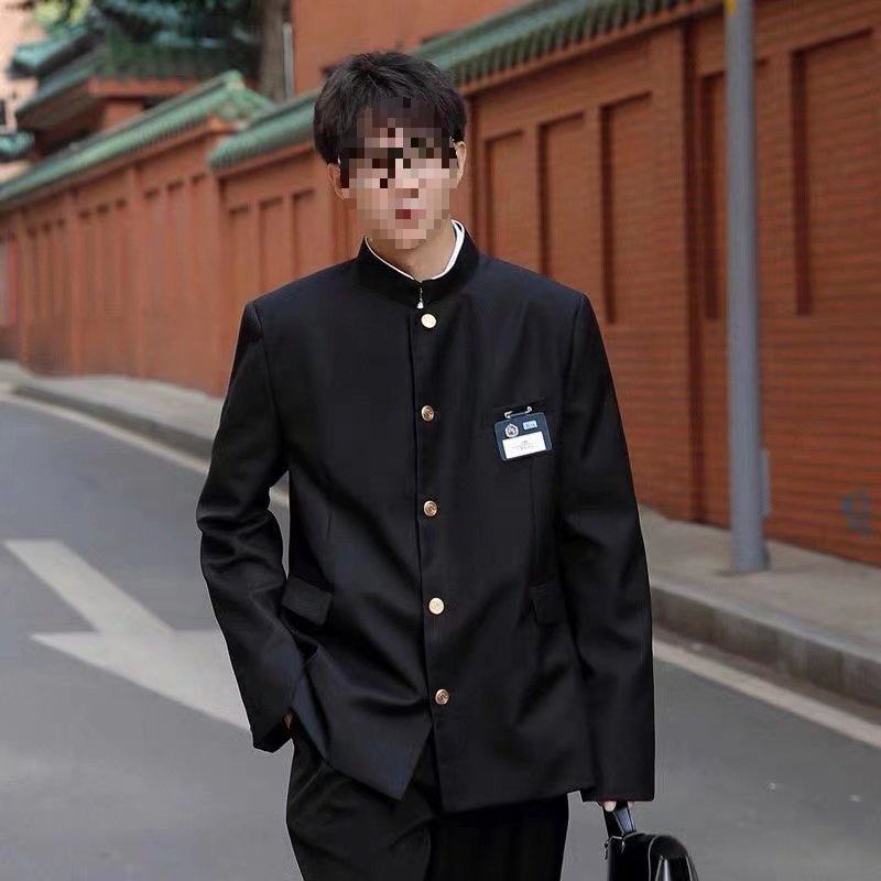 Chinese tunic suit Japanese school uniform DK uniform for boys high street bully handsome suit with layered matching fried street suit