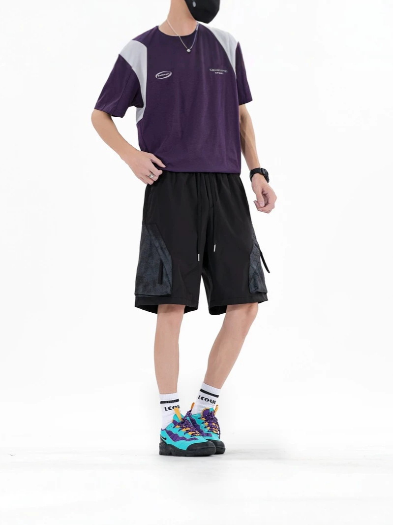 New Casual Shorts for Men, Summer American Style Trendy Brand, Loose, Breathable, Lightweight, Versatile Pants, Loose Workwear Casual Pants