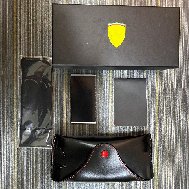 Foreign Trade Wholesale New Sunglasses Glasses Case Outer Paper Box Inner Leather Case Mirror Cloth Manual Complete Set Gift Packaging