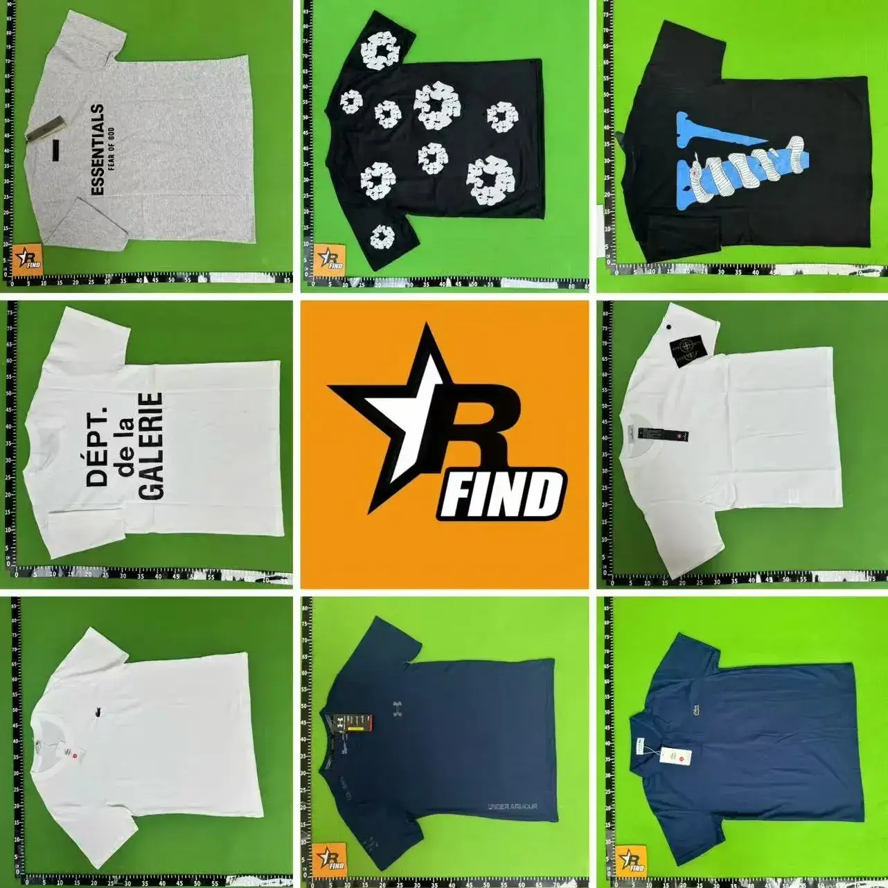 Essentials, Nike, Stone Island, Lacoste, Under Armour T-shirts