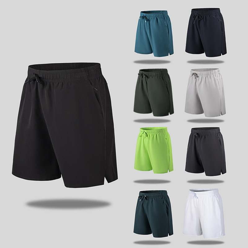 Factory Men's Shorts Cross-Border Quick-Dry Loose Three-Quarter Pants Sports Pants Men's Thin Running Casual Ice Silk Quick-Dry Shorts