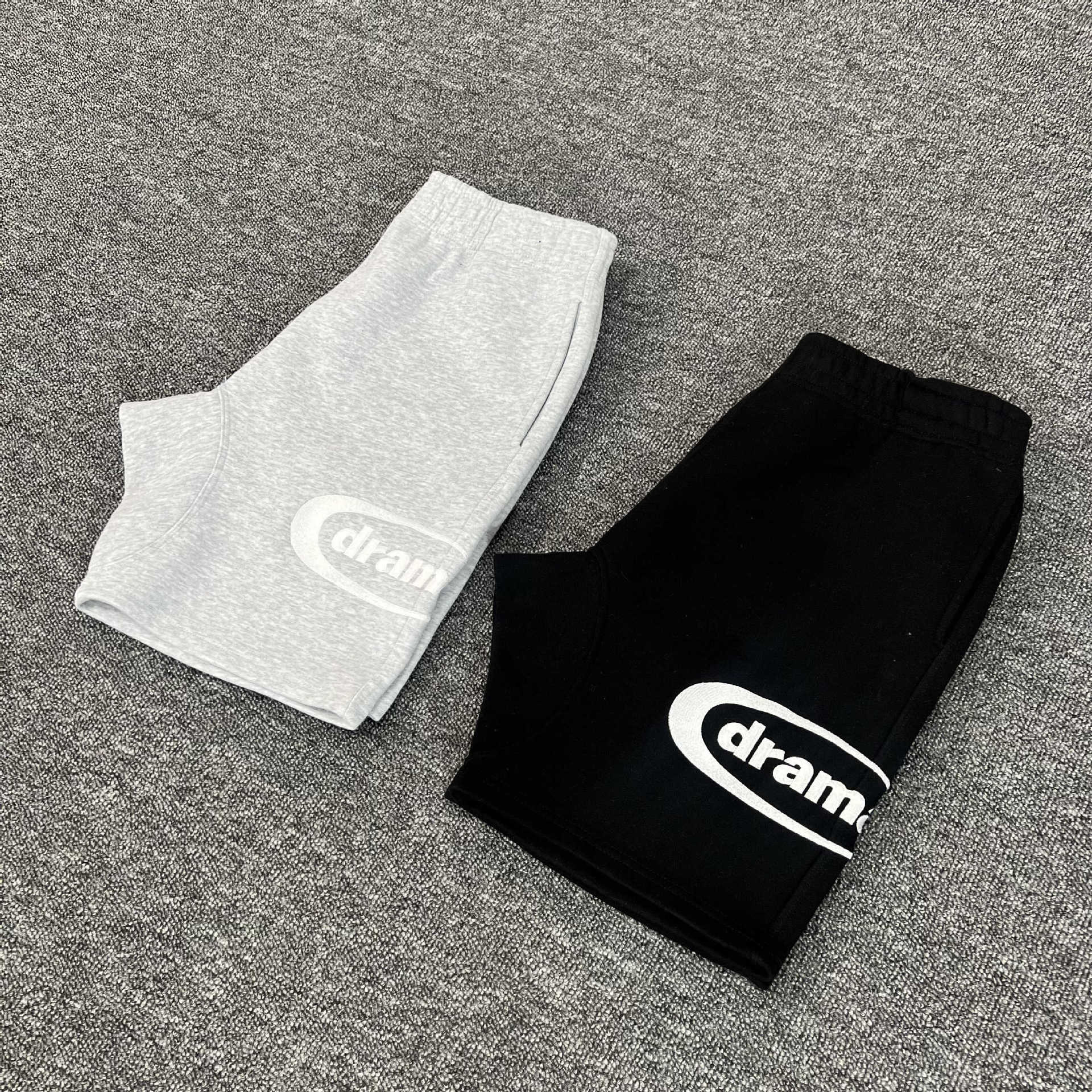 New European and American Hip Hop Trend New 2025DRAMA Letter Printing Casual Sports All-match Shorts
