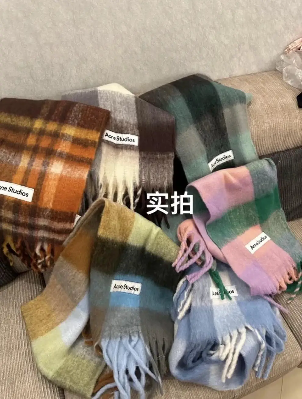 Acne Studios Plaid Scarves Collection
