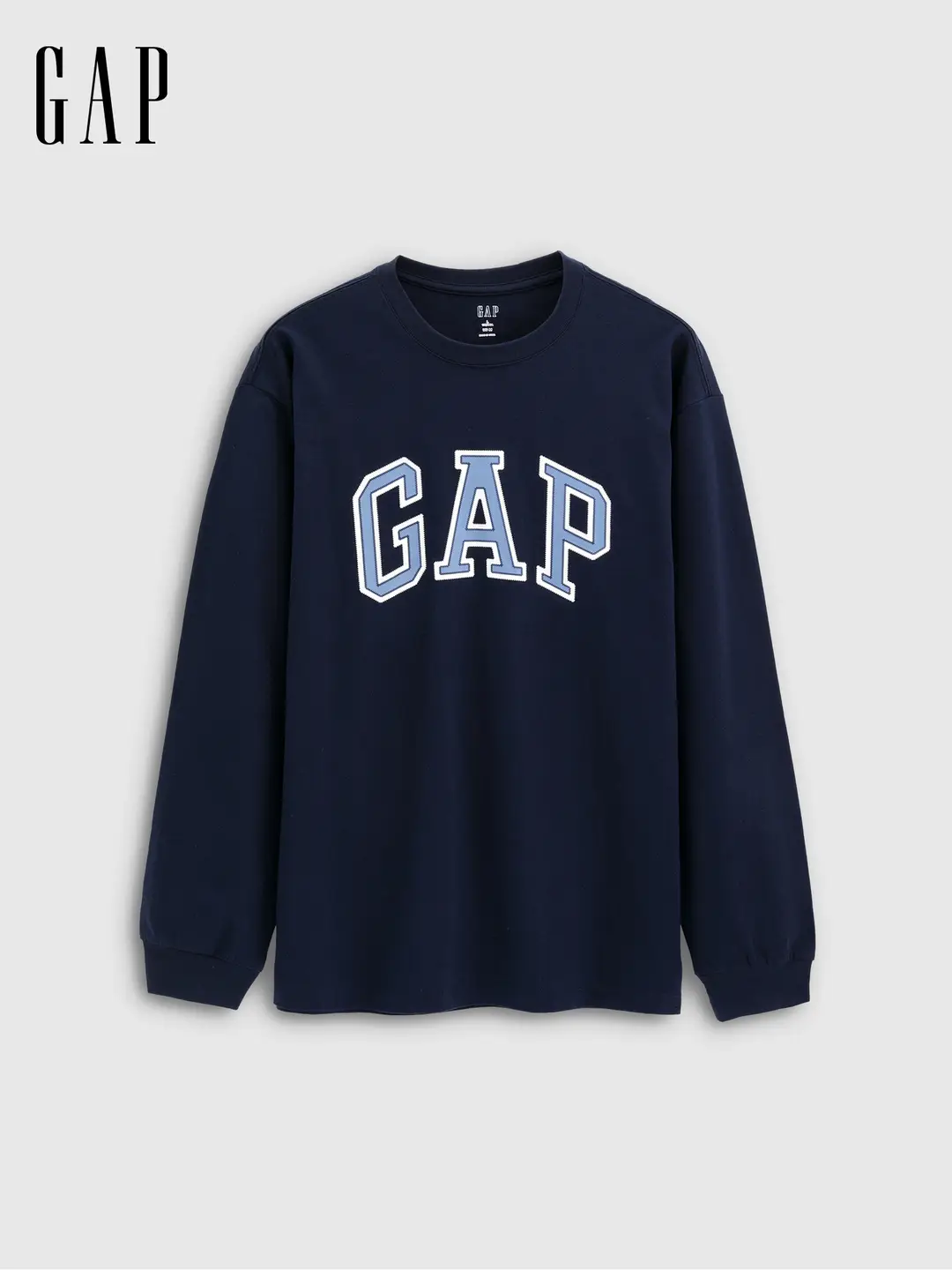 Gap Men's and Women's Clothing 2025 Autum New arrival letter Logo Round Neck pure cotton Long sleeves T-Shirt Loose Tops 788456