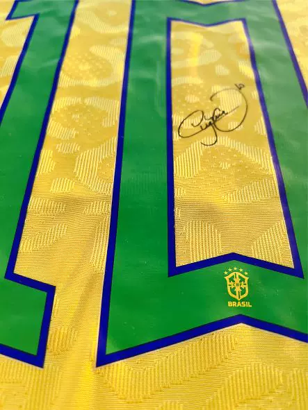 Brazil Neymar Signed Jersey, Signed Short-Sleeved Top, Fan Version, Player Version Soccer Jersey
