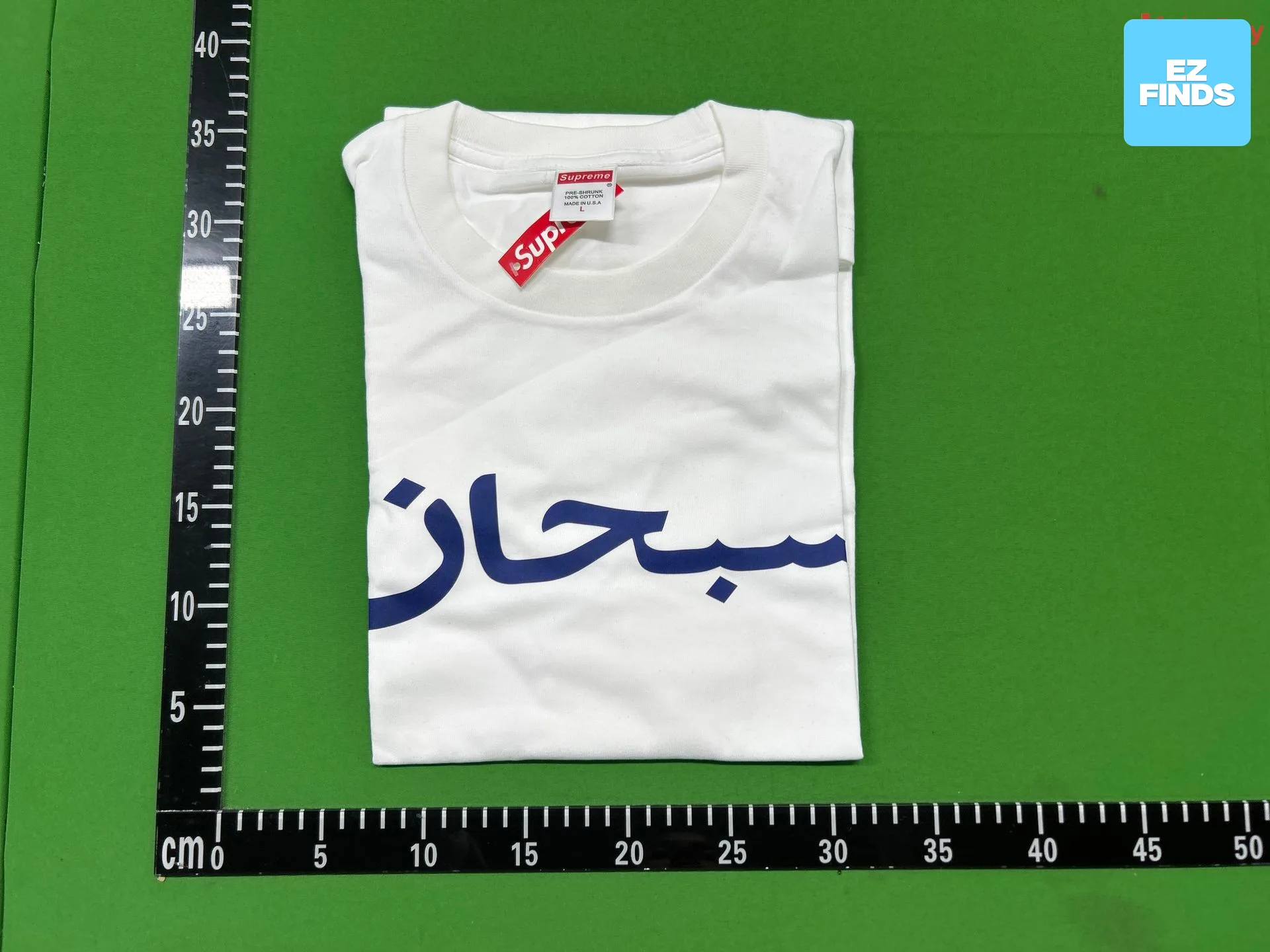23Ss Arabic Logo Tee Classic Arabic Letter Logo Short-Sleeved T-Shirt Round Neck T-Shirt for Men and Women QC