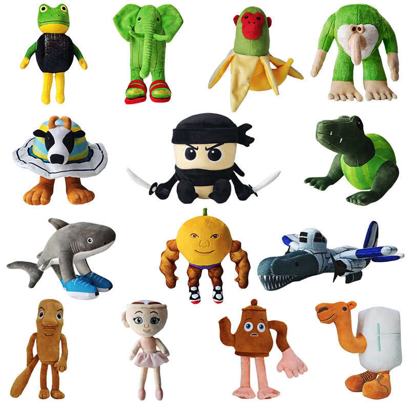 Italian Brainrot Shanhaijing Parody Plush Toy Tungtungtungsahur Doll