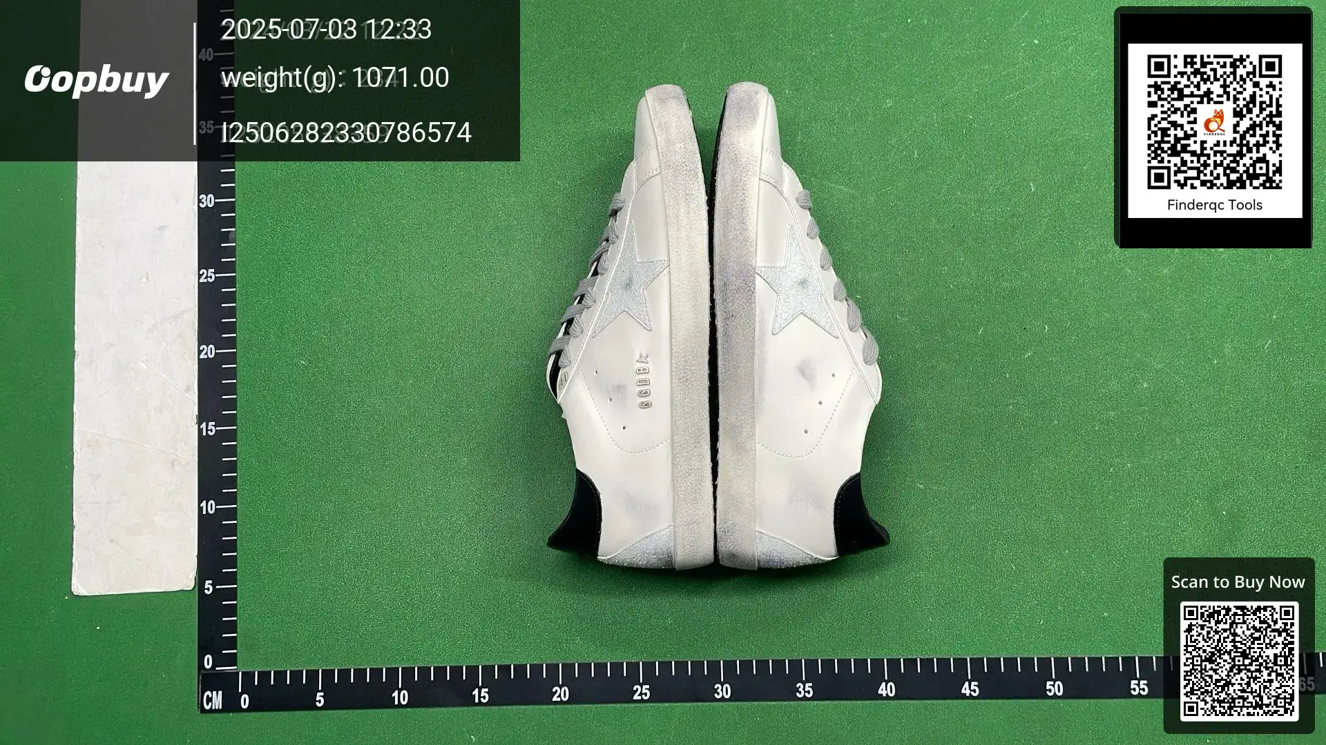Golden Goose Superstar White Black Glitter Star