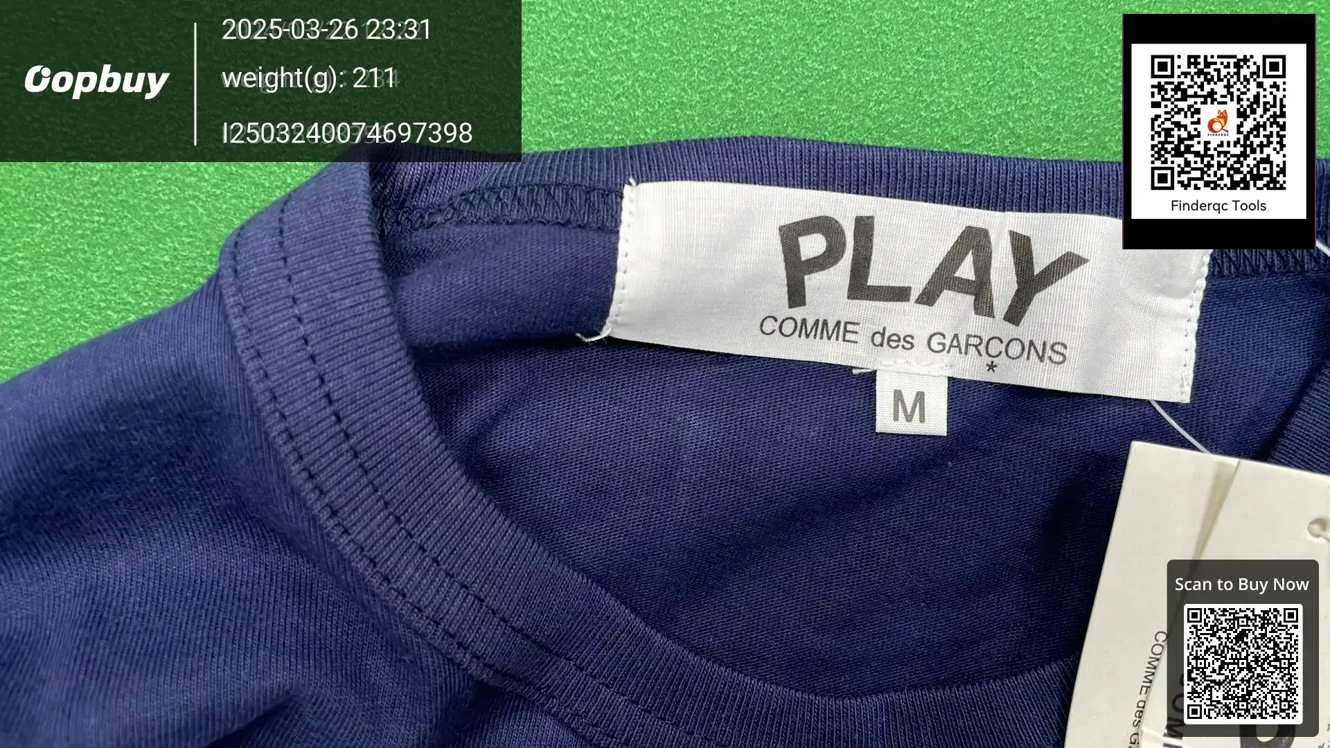 Comme des Garcons PLAY T-Shirt Navy