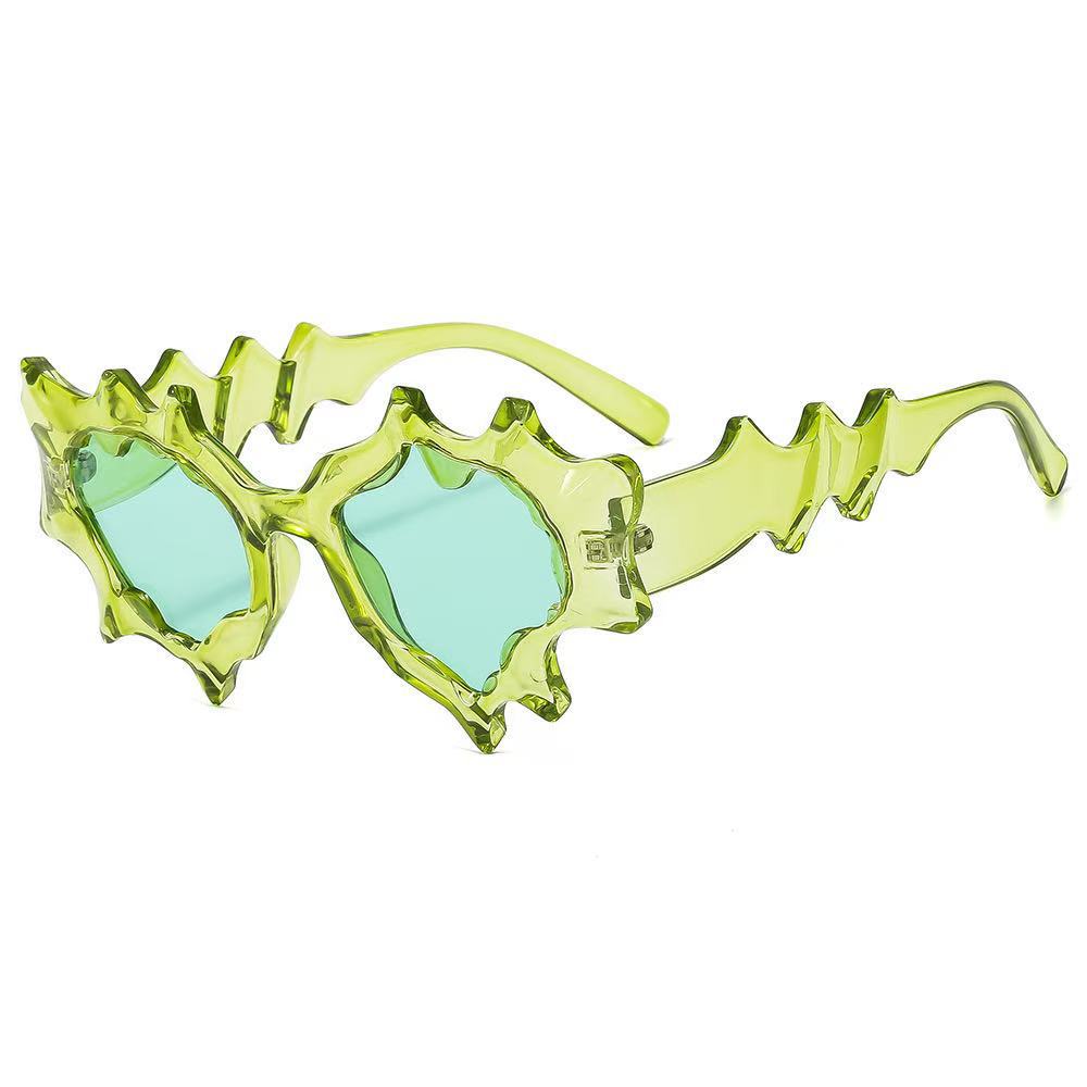 2025 new irregular futuristic y2 k punk sunglasses hip hop hot girls men and women sunglasses trendy cross-border eyes