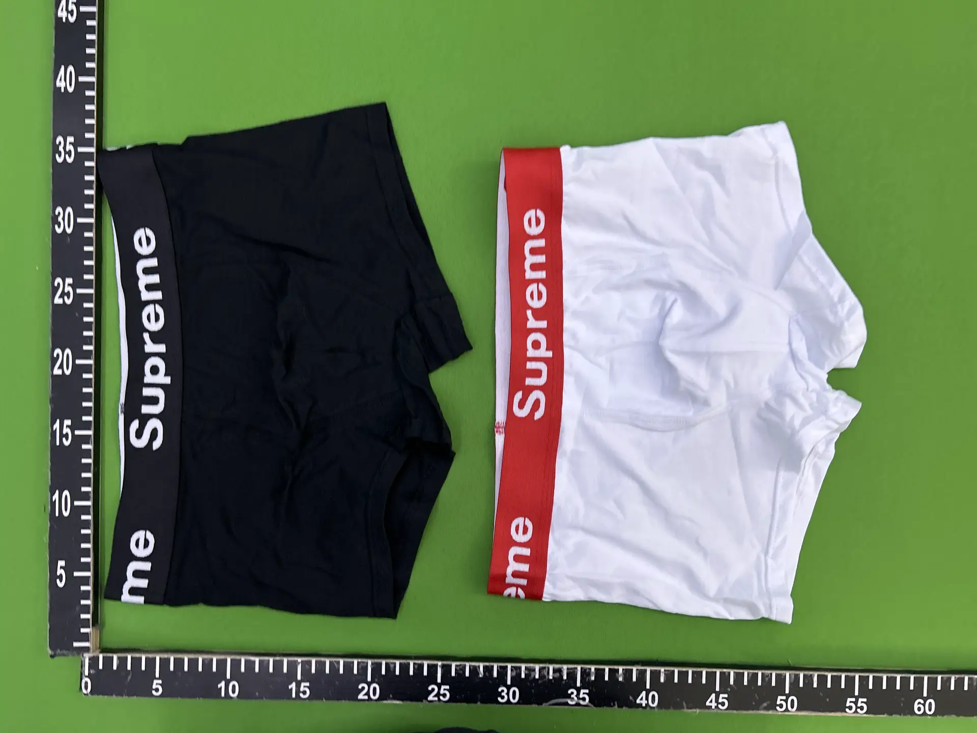 Supreme Boxer Briefs Black White Red