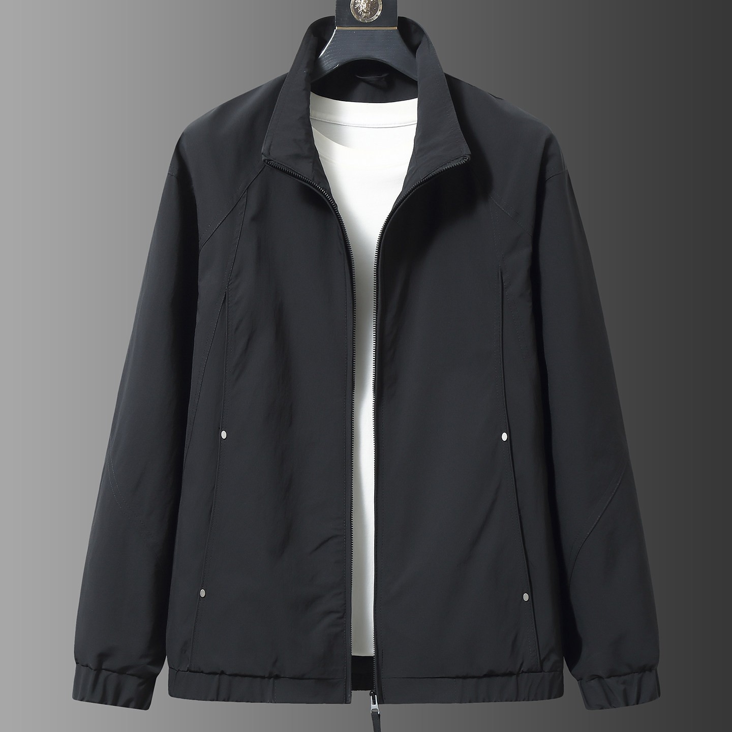 Fat Brother 2026 Spring and Autumn New Workwear Jacket Loose Fit Large Size Sports Jacket Men's Large Size Fashion Jacket