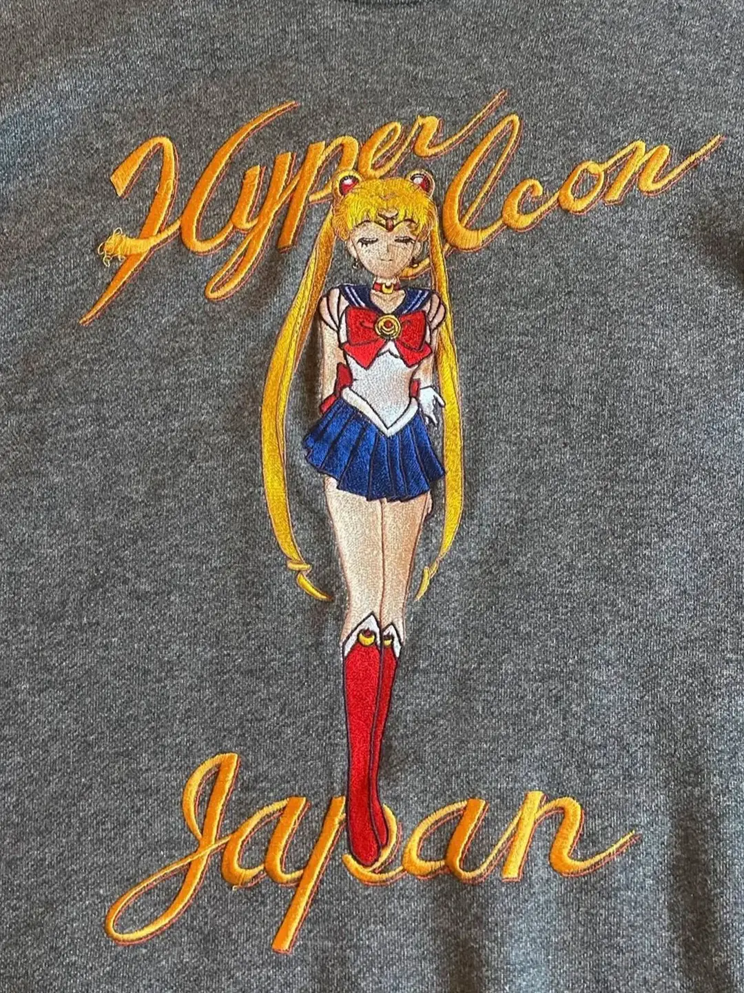 自主Beautybeast 98AW Sailor Moon Hoodie水冰月刺绣连帽卫衣