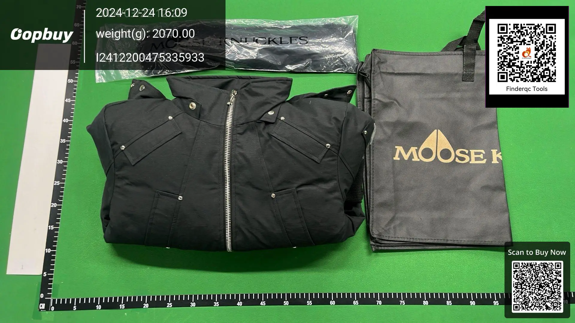 Moose Knuckles Black Puffer Jacket