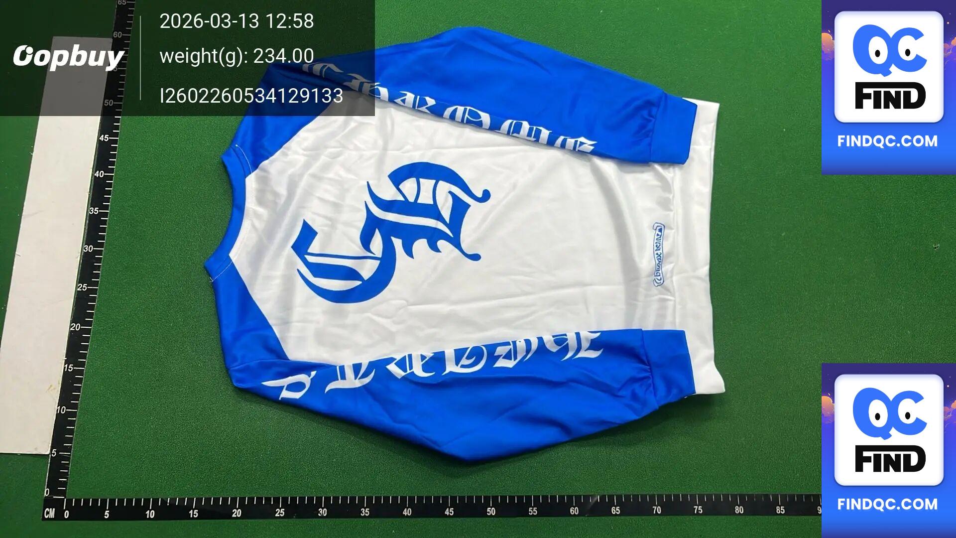 Cross-Border Chrome Heart High-Quality Round-Neck Men's and Women's Printed Long-Sleeved T-Shirt — QC-foto 3