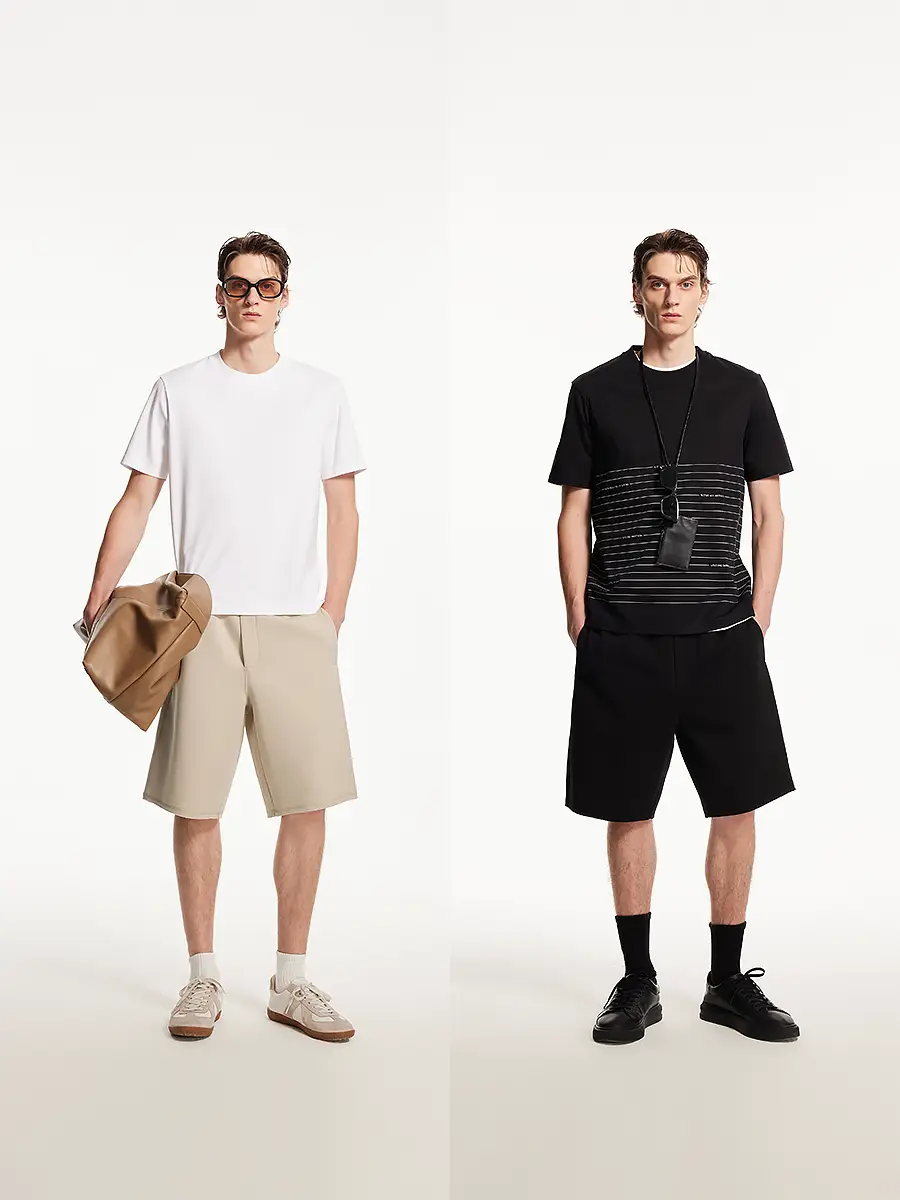 Jack Jones Men's Clothing Summer New Arrival Fashion All-Matching Pure Color Letters Embroider Loose Casual Shorts
