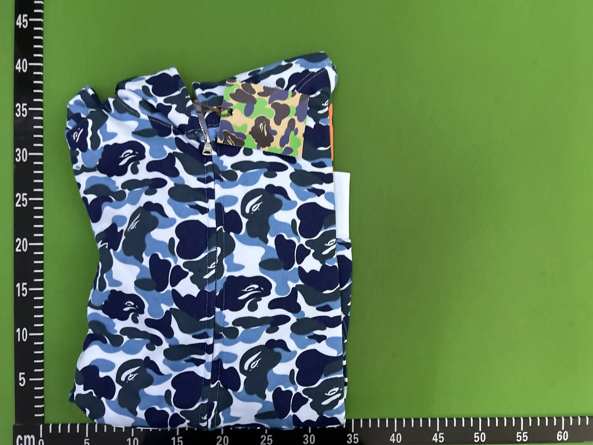 BAPE Full Zip Hoodie Blue Camo