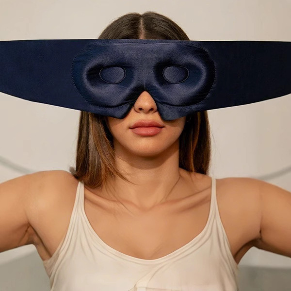 Amazon Silk Eye Mask Stereo 3D Sleep Eye Mask Blackout Sleep 0 Pressure Mulberry Silk Breathable and Comfortable Silk