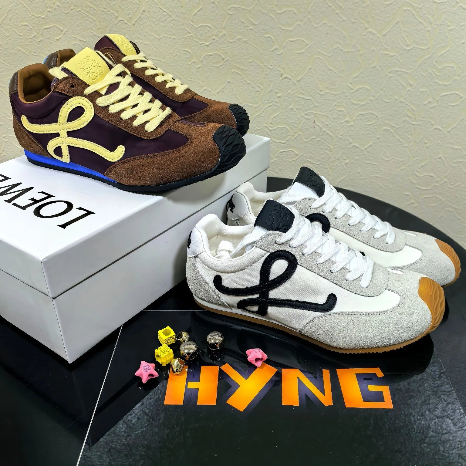 罗意Ballet Runner2.0 Sneakers圆头系带低帮男女生活休闲鞋