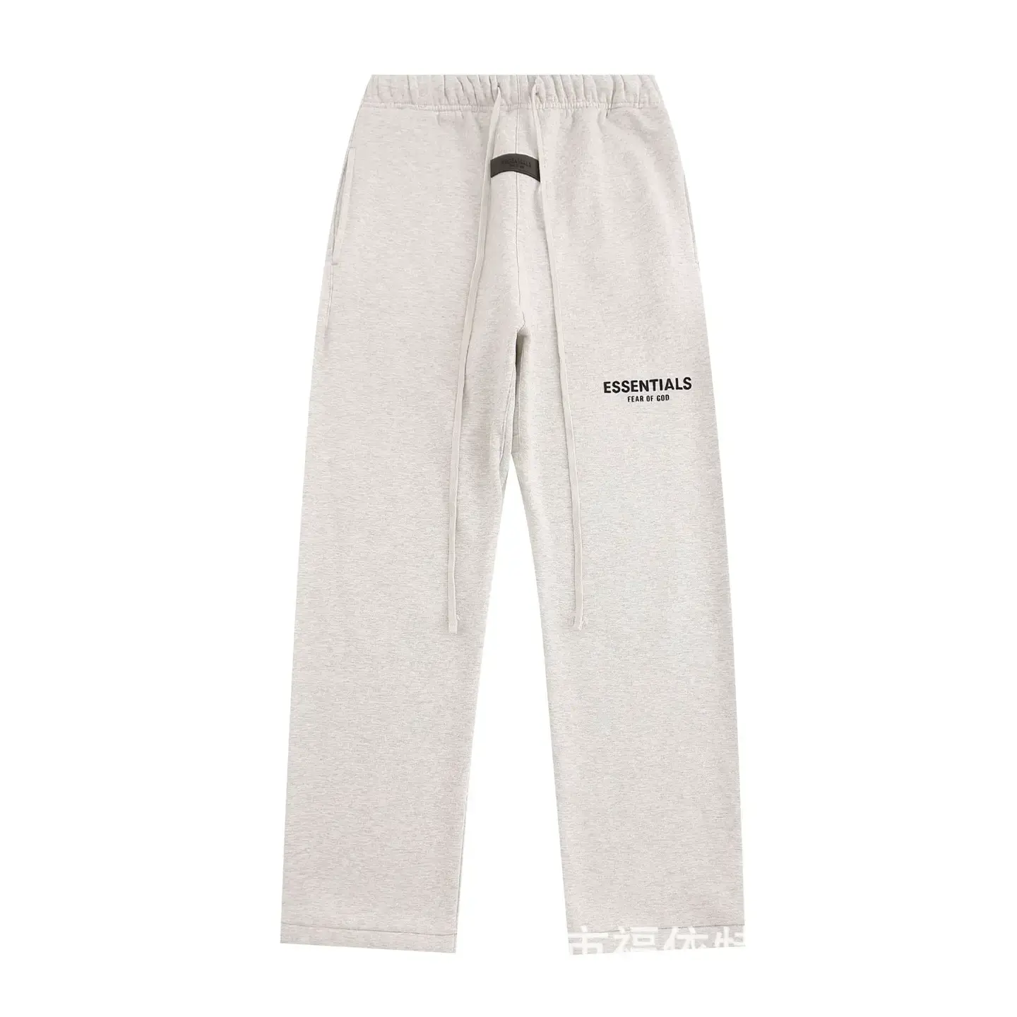 Correct version FEAR OF GOD trousers letter double line casual fleece-lined pants toe pants Joker men's and women's winter