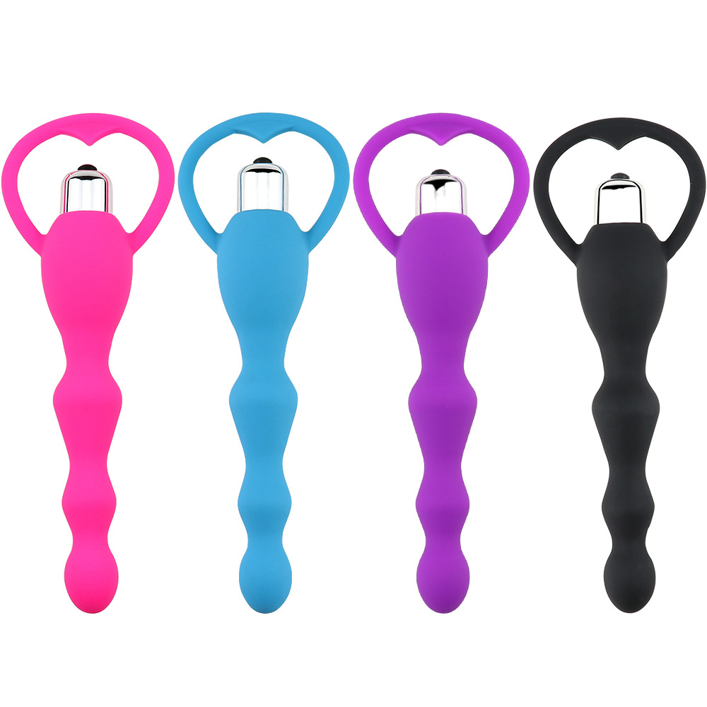 Adult Sexual Health Products, Silicone Vibrating Beads for Anal Use, Anal Vibrator, Anal Plug, Beads, Sex Toy Factory Wholesale
