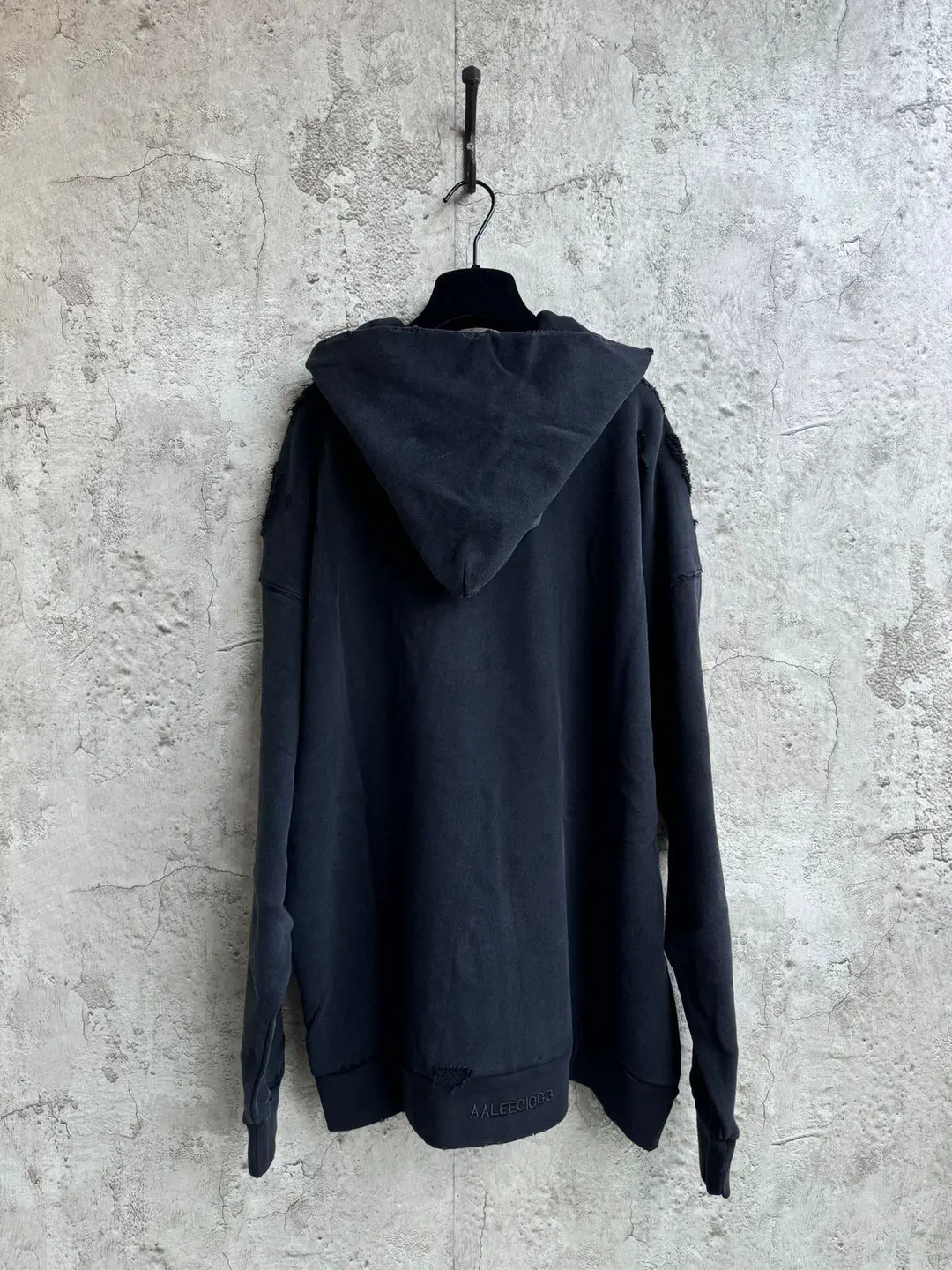 Ceiling! Paris-Style Statue of Liberty Distressed Washed Hoodie for Men and Women, Autumn and Winter Loose Pullover Hoodie, Trendy