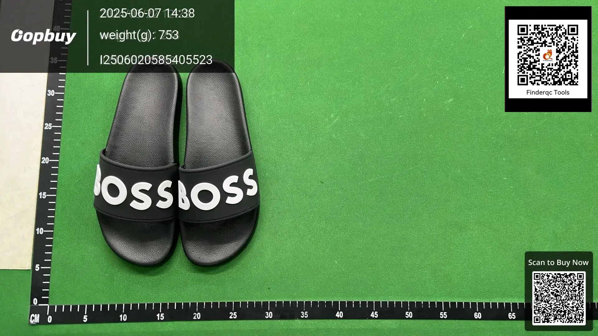 BOSS Men's Black Slides