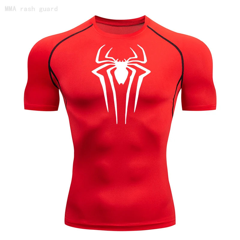 Europe and the United States cross-border Amazon hot T-shirt men's and women's quick-drying clothes sports fitness sweat-absorbent tight short sleeve manufacturers wholesale