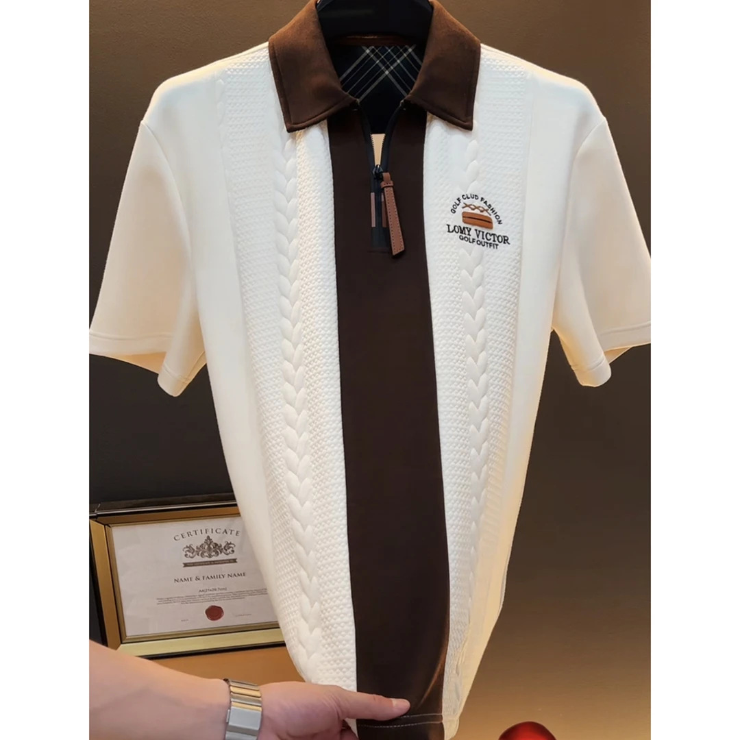 2026 Men's Limited Edition Italian-Style High-End Old Money Casual Polo Shirt Short-Sleeved Polo Shirt for Men