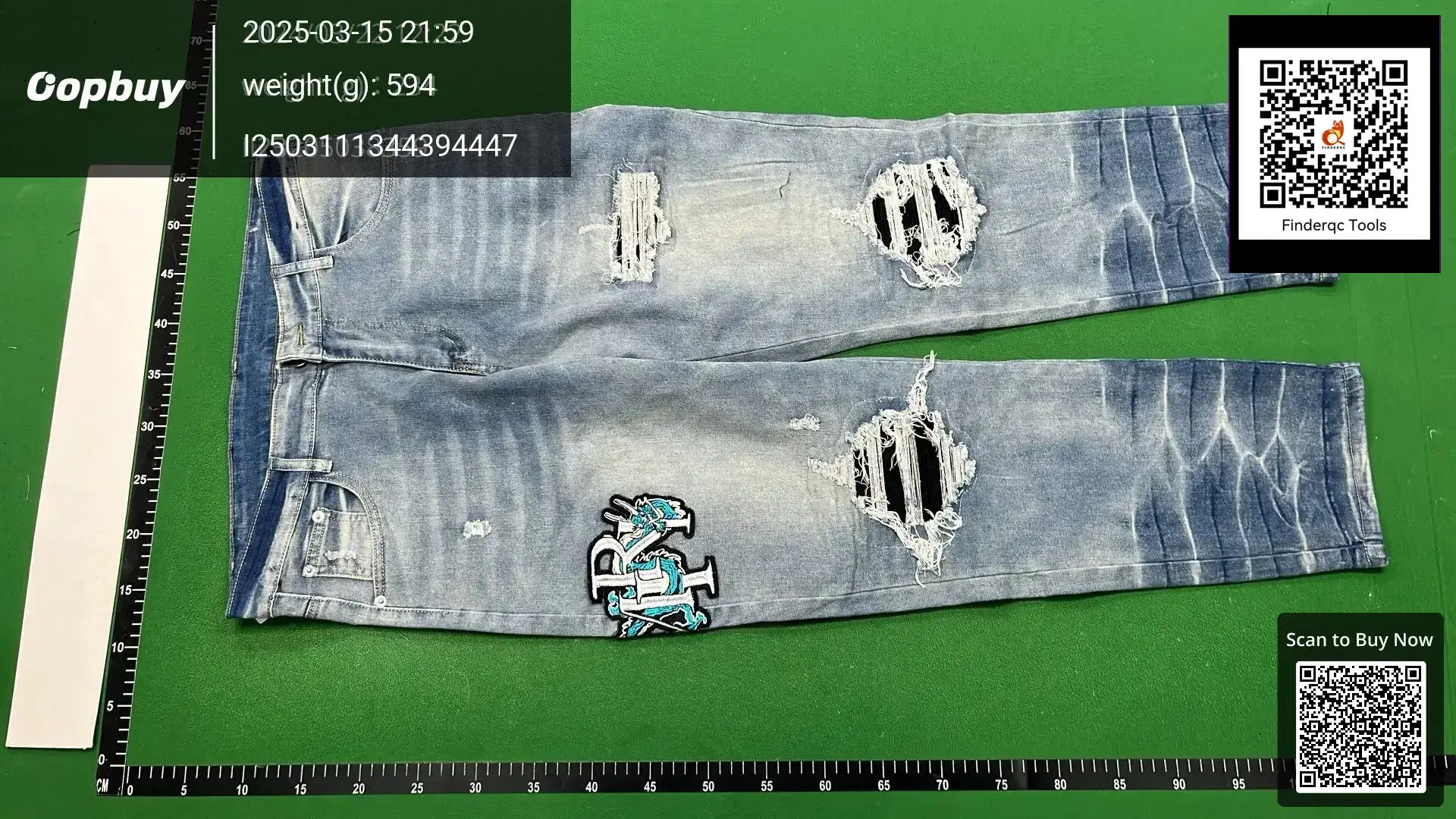American High Street New Stretch Old Beggar Tight Trendy Brand Spring and Autumn Men's Skinny Pants Denim Pants Patch