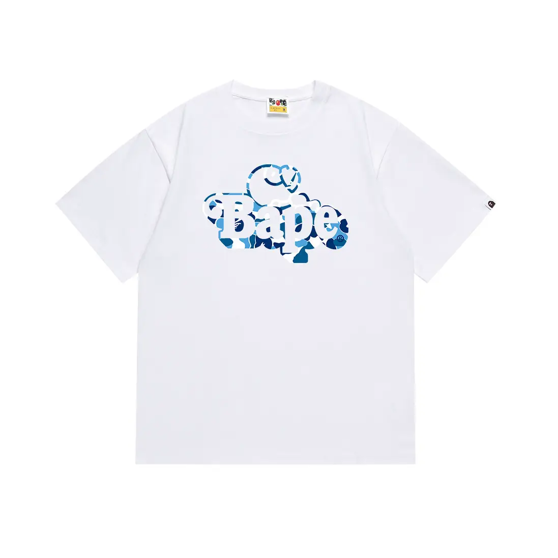 Cross-border wholesale 2024 summer new tide BAPE classic apes lightning print men and women cotton short sleeve T-shirt