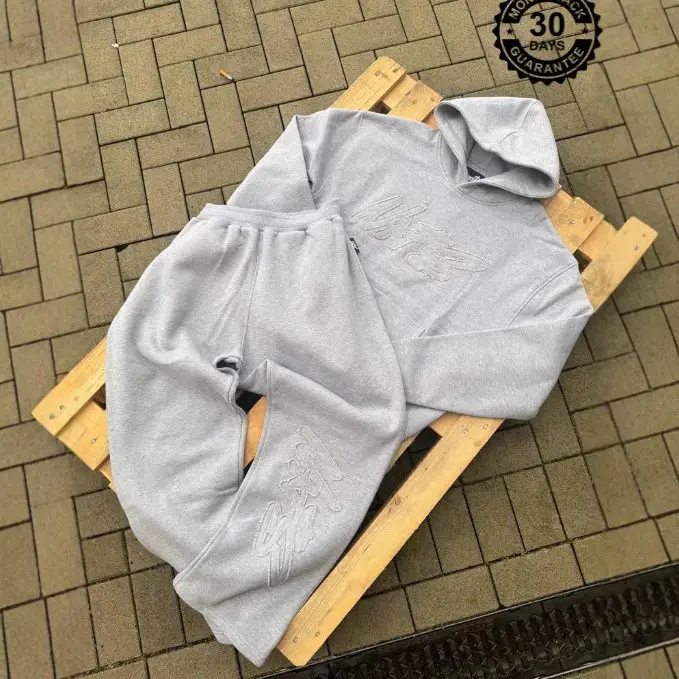 American hip -hop street y2k niche new NOFS series loose skateboard long -sleeved sports casual sweater set