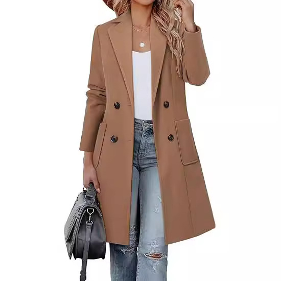 2024 Spring and Autumn New European and American Cross-border Amazon Women's Coat Slim-fit Jacket