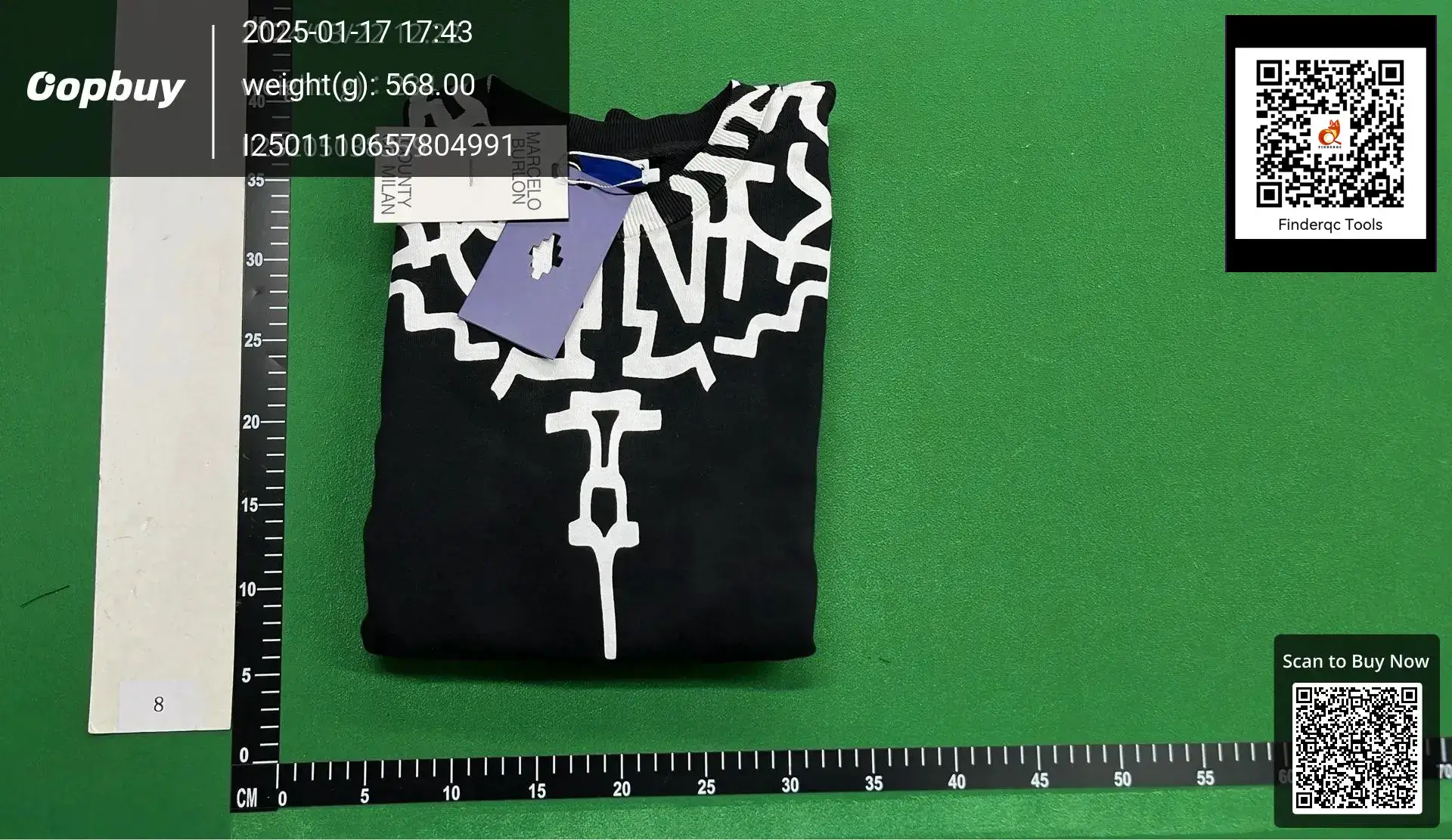 Marcelo Burlon County of Milan Black Sweatshirt