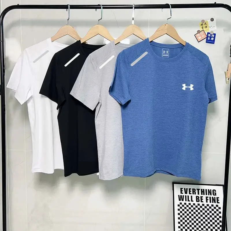 2025夏季短袖运动跑步健身速干透气短袖T恤 8115 L-5XL