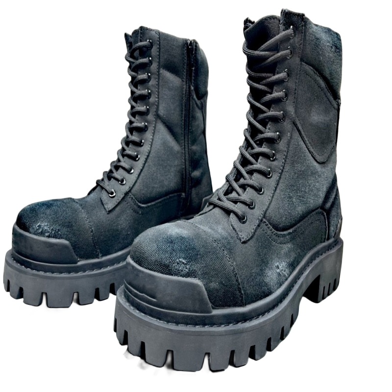 2026 Autumn and Winter Round Toe Mid-Tube Adhesive Shoes Ready Stock Big Toe Men's First Layer Cowhide Men's Short Boots Martin Boots