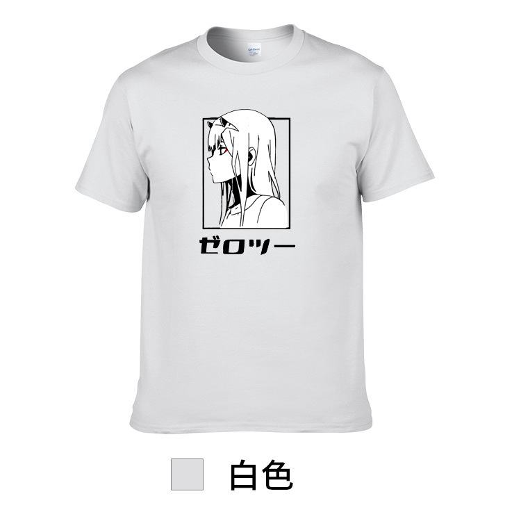 AliExpress Amazon Autumn and Winter New Full-time Hunter Printed Round Neck Pullover Men's and Women's Street Hip Hop Short Sleeve T-Shirt