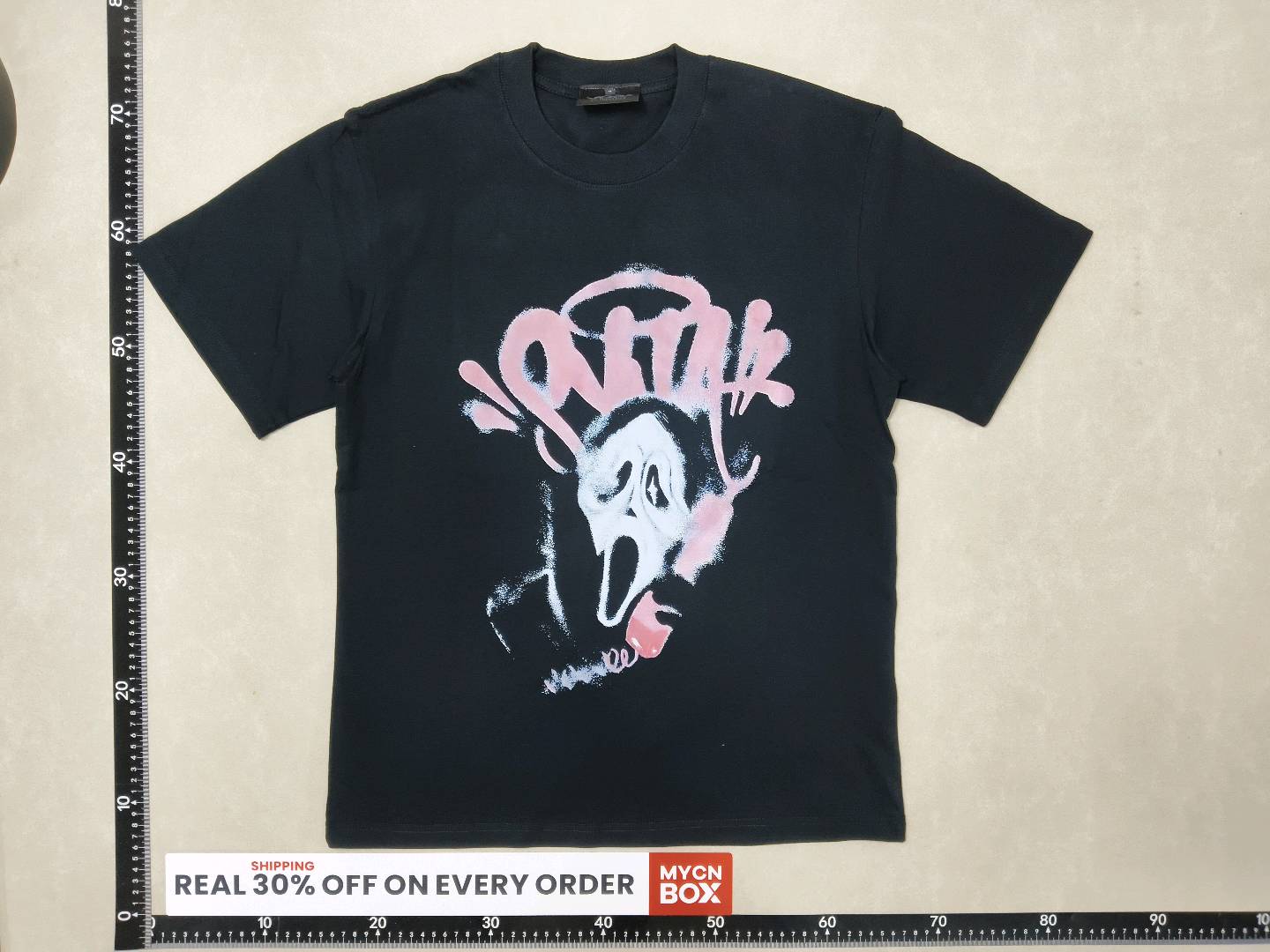 Cross-Border Export T-Shirt Syna Funny Halloween World Scream Printed Round Neck Short-Sleeved T-Shirt for Men and Women — QC-foto 2