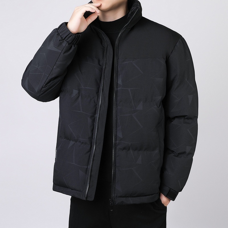 Winter Down Cotton-padded Jacket Men's Winter Trendy Brand Thickened Cotton-padded Jacket Men's Loose All-match Handsome Collar Thin Cotton-padded Jacket for Men
